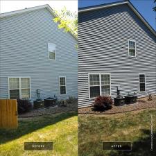 House Wash and Oxidation Removal on Overflow Cir. in Raleigh, NC