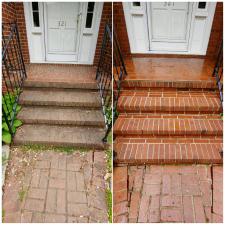 Brick Walkway and Porch Cleaning in Oxford, NC