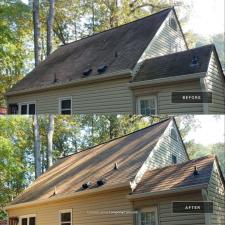Roof cleaning house wash and deck cleaning in knightdale nc 004