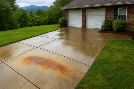 Rust stain removal concrete causes chemistry fixes